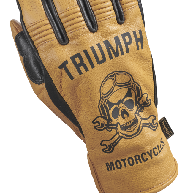 HELLO MOTO GLOVE GOLD / BLACK