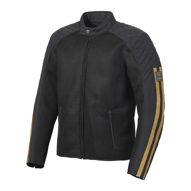 バイクウェア・装備 TRIUMPH,BRADDAN RETRO MESH JACKET-XL 2/2 BRADDAN RETRO MESH JACKET BLACK / GOLD