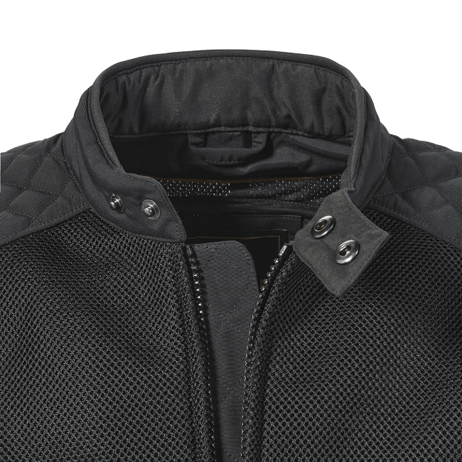 BRADDAN RETRO MESH JACKET BLACK / GOLD