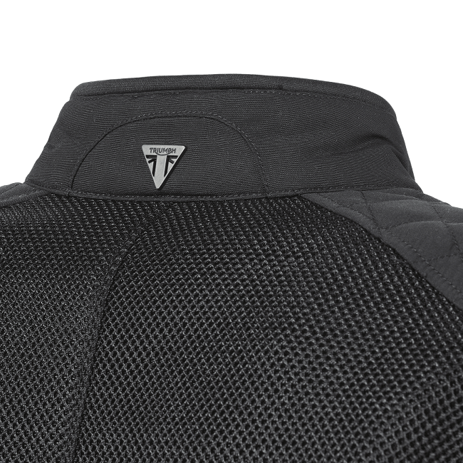 【美品】TRIUMPH バイクジャケット M ブラック LADIES BRADDAN RETRO MESH JACKET BLACK / GOLD