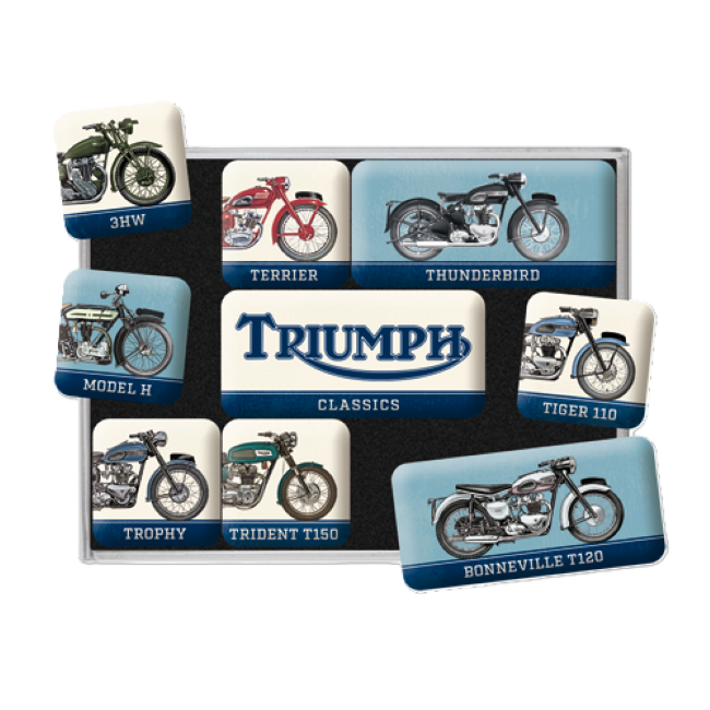 TRIUMPH MODEL CHART MAGNET SET