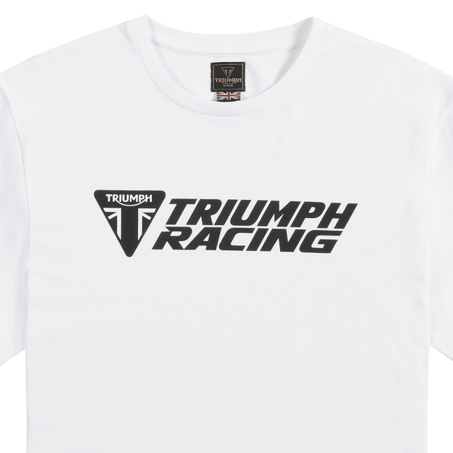 RACING TEE WHITE / BLACK